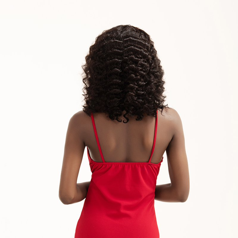 Deep wave Full lace frontal Wig 14inch black Deep wave Full lace frontal Wig 14inch black